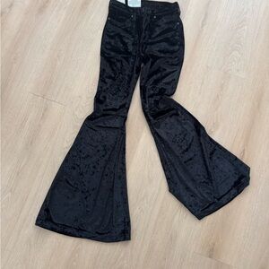 Wrangler Black Velvet Flared Bottoms